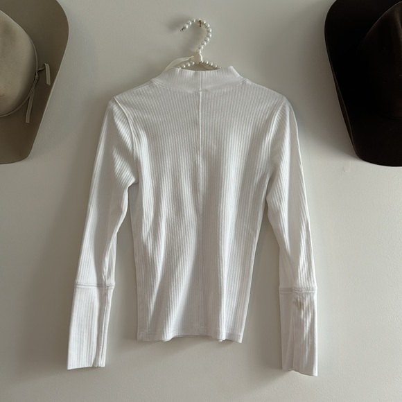 Free People Long Sleeve White Tee - Picture 2 of 2